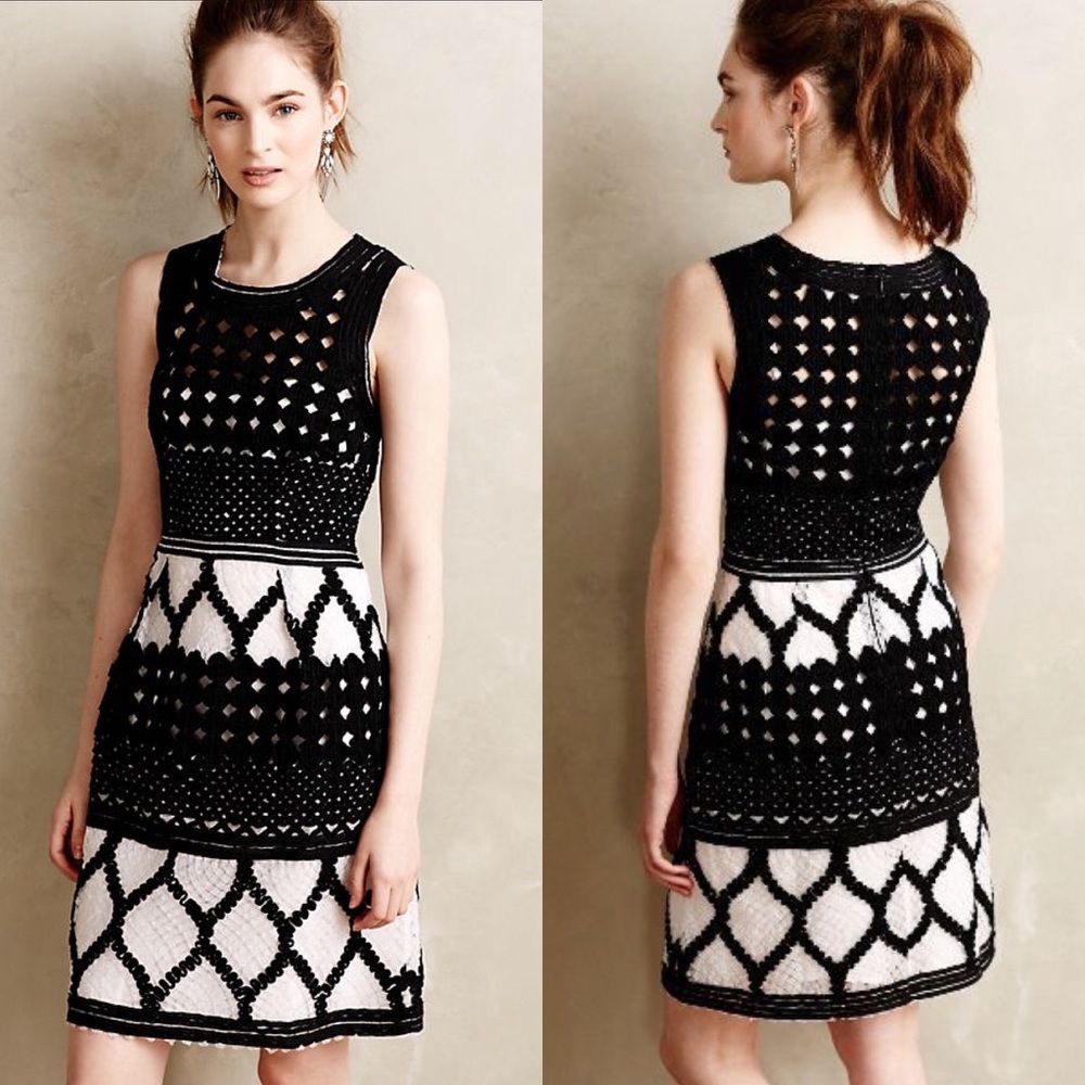 Anthropologie Rona Basketweave Dress